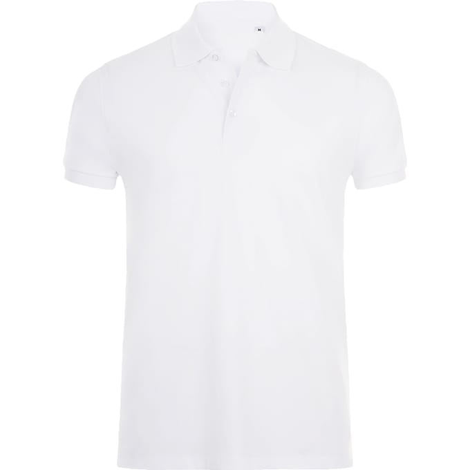 SOLS Heren Phoenix Poloshirt met korte mouwen Pique Polo (Wit)