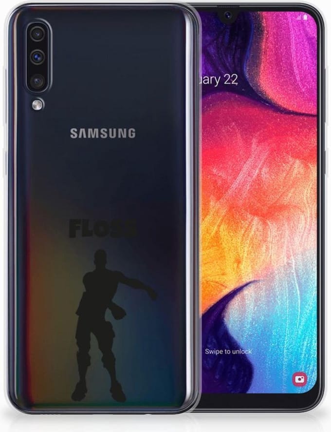 Samsung Galaxy A50 Telefoonhoesje met Naam Floss