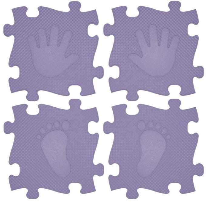 Mata podłogowa sensoryczna 16 el. Magic Set Fiolet - Sensoriële vloermat 16 stuks Magic Set Paars