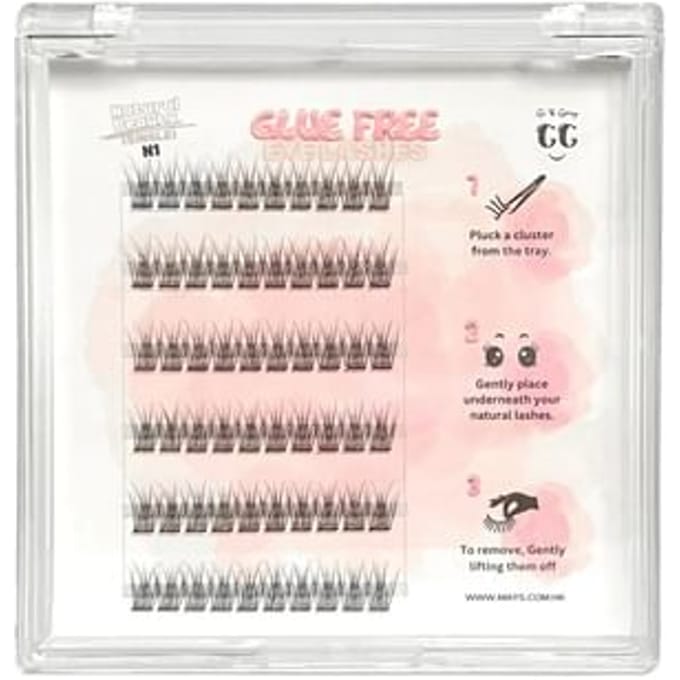 Gi & Gary - Glue Free Eyelashes Natural Beauty N1 with Eyelash Applicator Natural Beauty N1 - 60 pcs