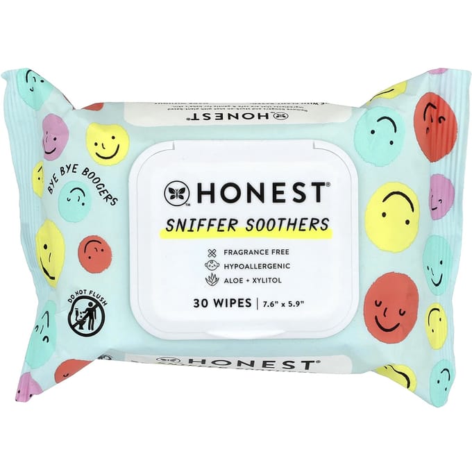 Lingettes Sniffer Bois de Cerf Champignon, Sans Parfum, 30 Lingettes white