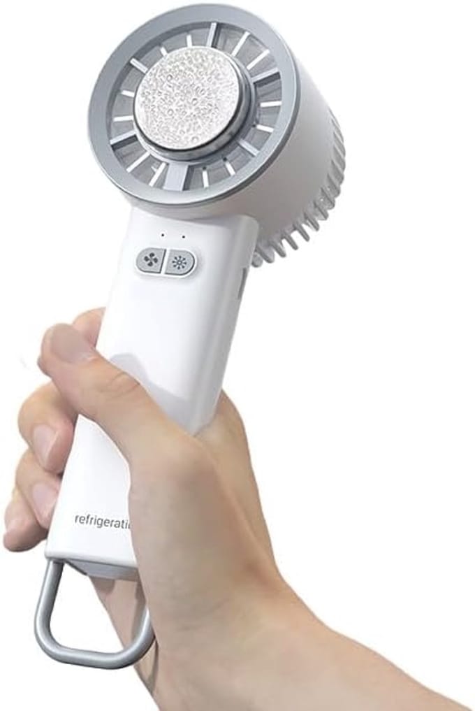 Ventilator - Mini ventilator - Handventilator - 3 snelheden - USB oplaadbaar - Geschikt voor reizen, buiten, kantoor - Wit