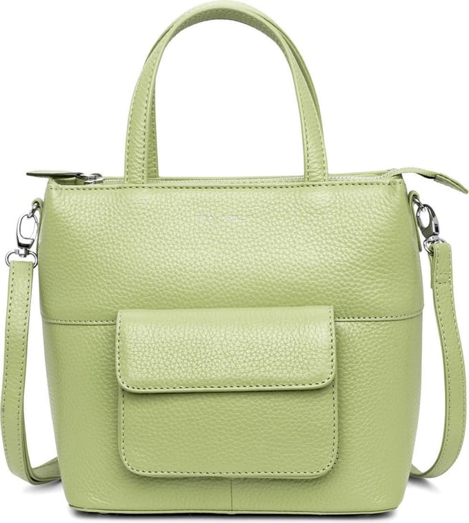 Pia Ries 605-15 Handtas met lange schouderriem - Pastel Groen