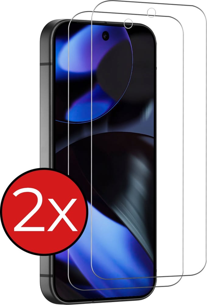Screenprotector - 2 Stuks - Geschikt voor Google Pixel 9 - Extra Sterk - Beschermglas - Gehard Glas - Tempered Glass - Screen Protector
