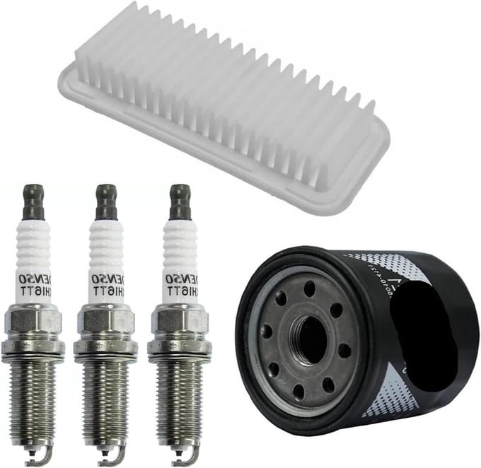 Olie Lucht Bougies - Service Kit - Motor Onderhoud - Complete Set - 3 Bougies - One Color