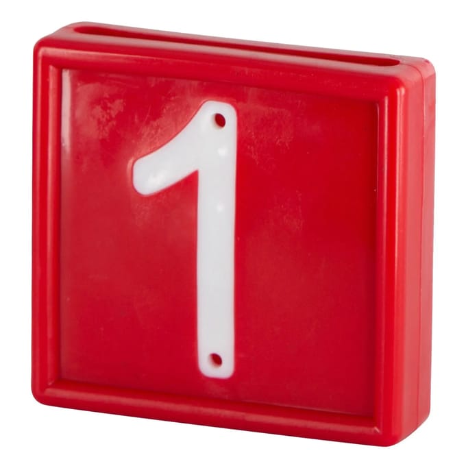 Genummerde markeerkraag om op de armband te schuiven Kerbl N°1 (x10)