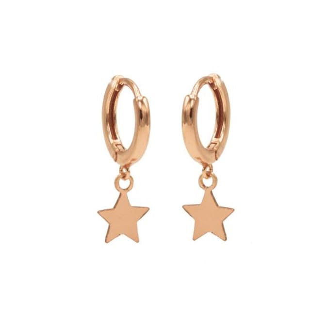 Karma hinged hoops symbool star rosé gold M1905HIN