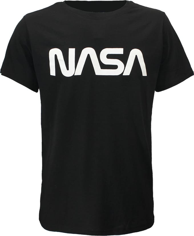 NASA Logo T-Shirt Zwart - Officiële Merchandise - S