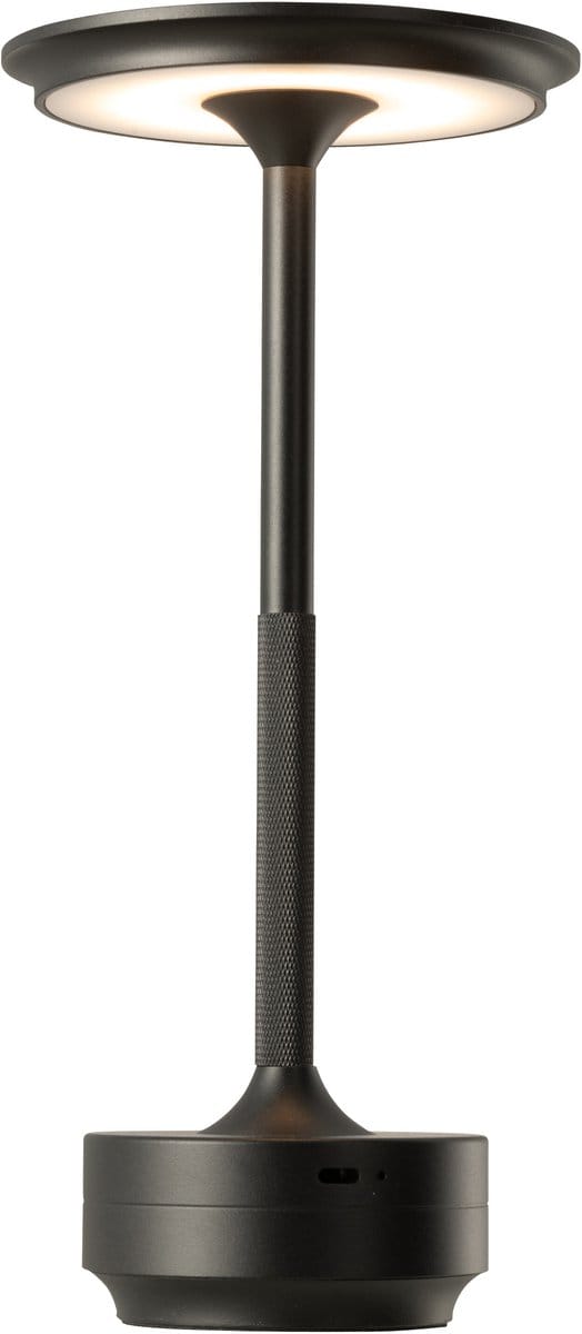 J-Line lamp Touch - kunststof - zwart - LED
