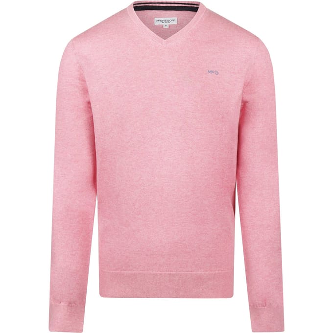 McGregor V-neck Sweater Light Pink Maat: M | Sweaters Outlet | Heren | Roze