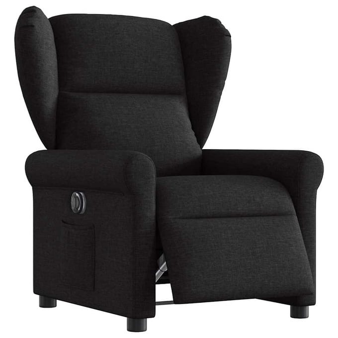vidaXL - Fauteuil - verstelbaar - elektrisch - stof - zwart