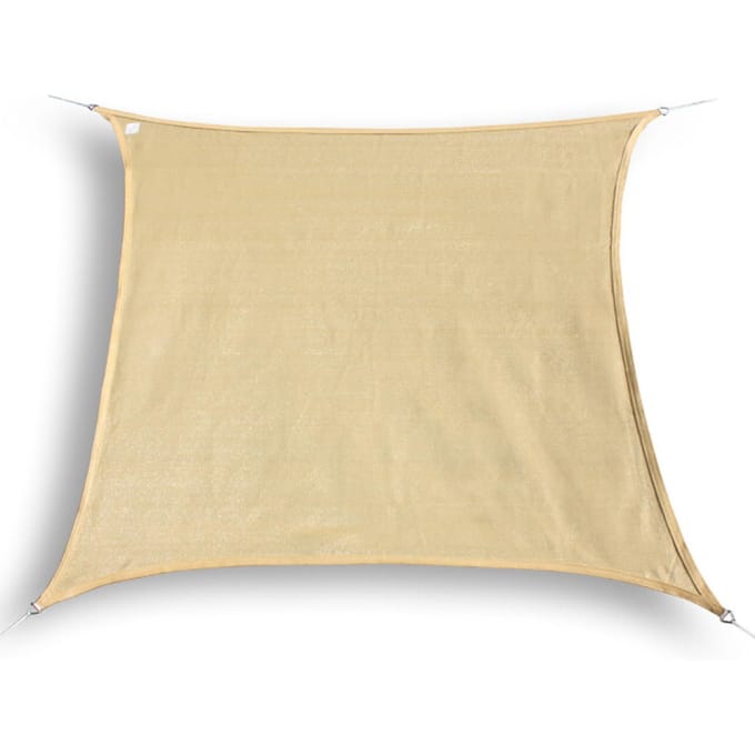Hanse® Schaduwdoek vierkant waterdoorlatend 4x4 m zonnedoek