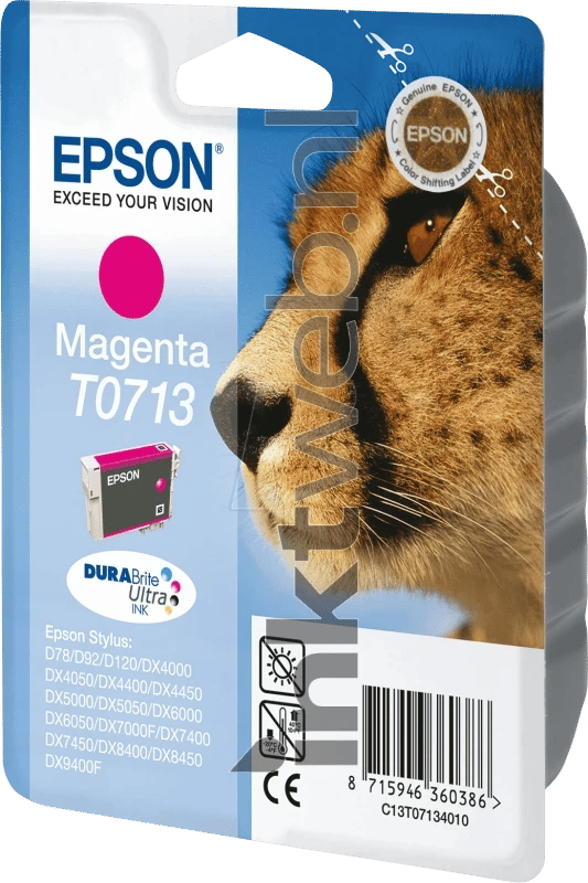 Epson Inktcartridge T071 (C13T07134010) Magenta