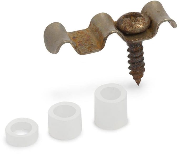 StewMac SM10040-R Drie-Snarige Retainer in Verouderd Nikkel