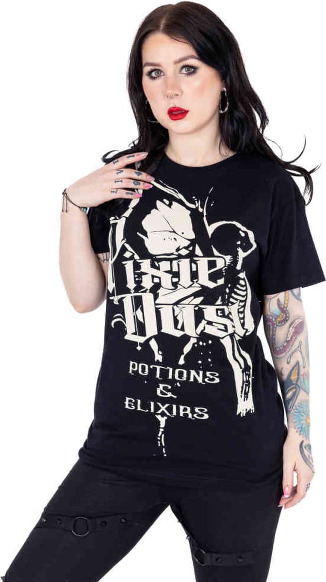Heartless - Pixie Potions Unisex Tshirt - M - Zwart
