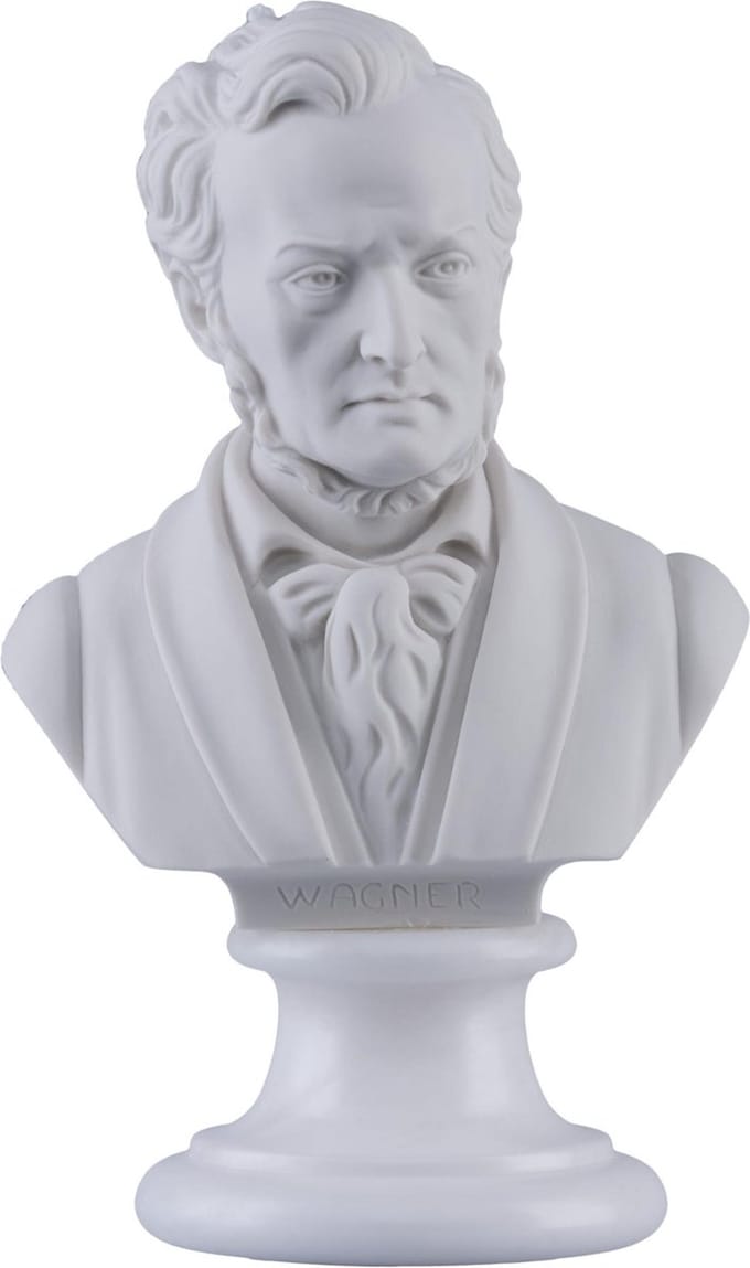 Music Gifts - Albast borstbeeld Wagner 22 cm