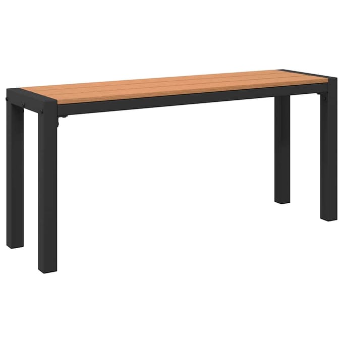 vidaXL - Tuinbank - Bruin - 100 - x - 28 - x - 45cm - Staal