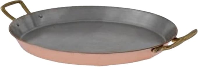 Koperen pan voor paella, 30 сm