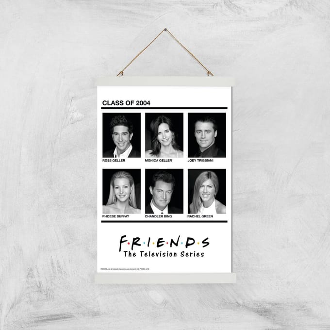 Friends Class Of 2004 Giclee Art Print - A3 - White Hanger