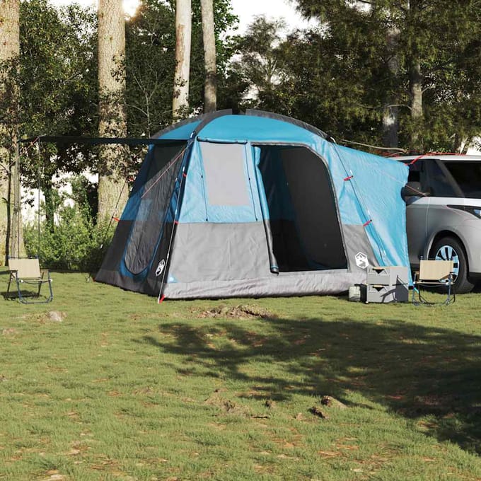 vidaXL - Autotent - 4-persoons - waterdicht - blauw