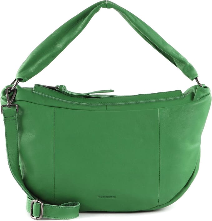 FREDsBRUDER Leren Schoudertas Rousur Small Shoulderbag Electric Green Groene