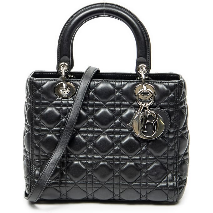 Medium Lady Dior Zip   schoudertas