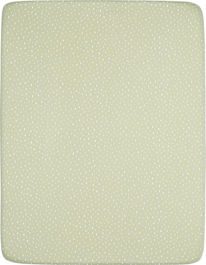 Plum Plum - Hoeslaken jersey 75x95cm - Dot Pistache