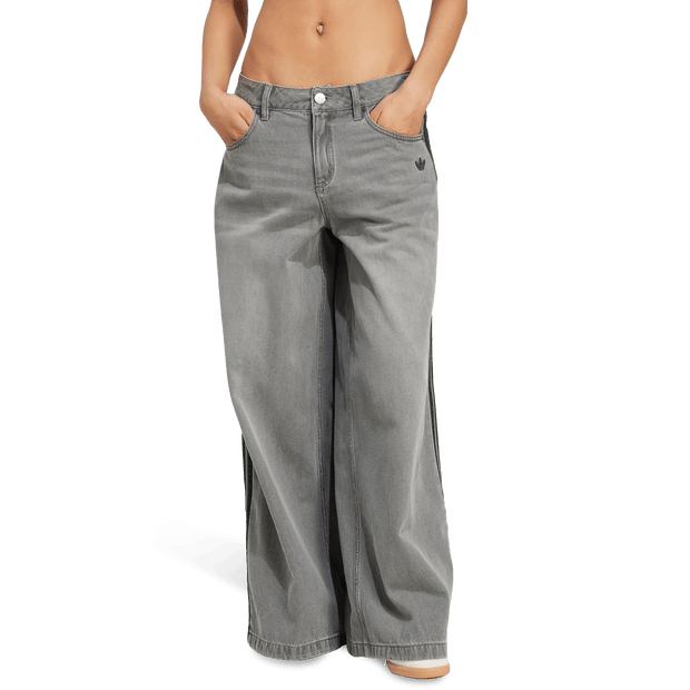 Adidas adicolor Broeken Dames - Grijs - Maat 30 - Mesh/Synthetisch