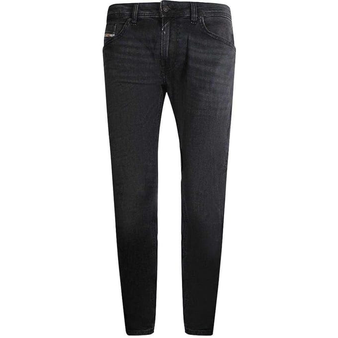 Diesel Heren Tommer-R Denim Faded Jeans (Zwart)