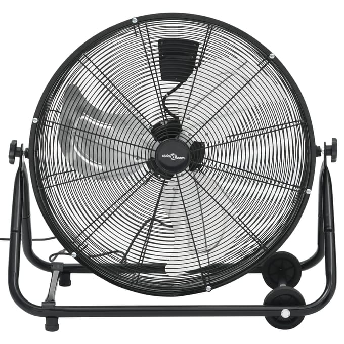 vidaXL Trommelventilator industrieel 172,5 W 60 cm zwart