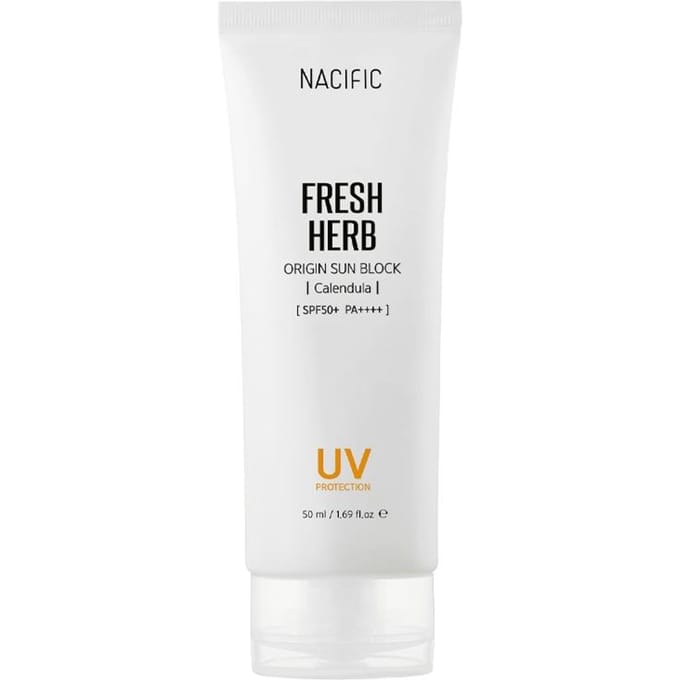 [NACIFIC] Fresh Herb Origin Zonnebrand Calendula SPF 50+ PA++++ 50ml white