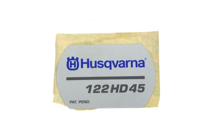 Husqvarna 122hd45 starterkap sticker