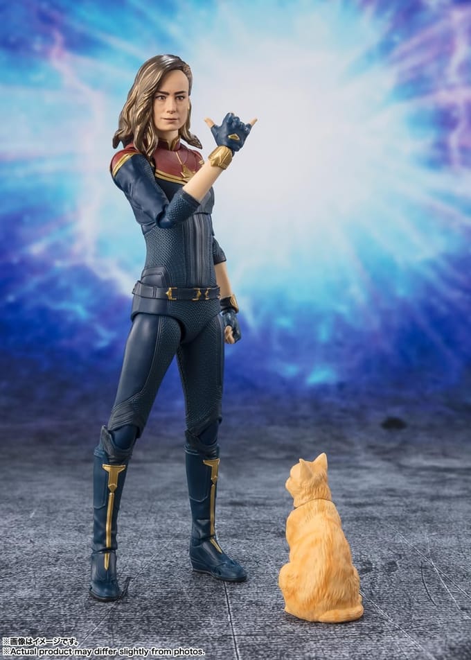 Beeldje Tamashii Nations The Marvels S.H. Captain Marvel
