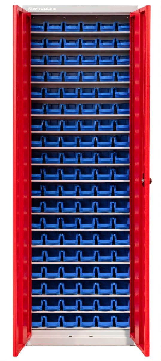 Bakjeskast met deuren 114 bakjes MW Tools DEBK95D