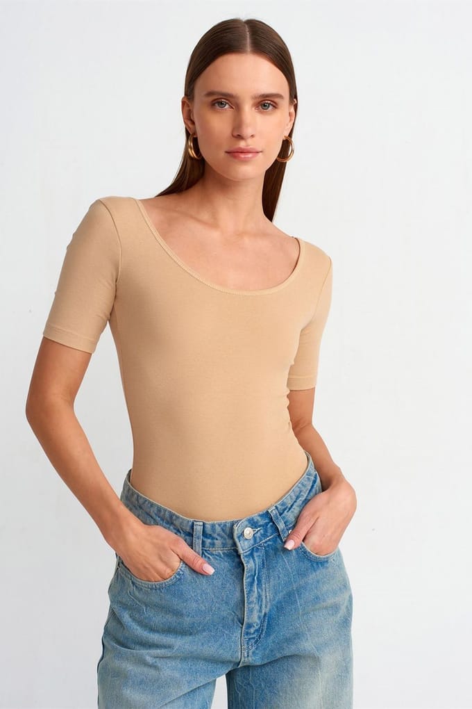 Dames Slim Fit Katoenen Jersey Jumpsuit