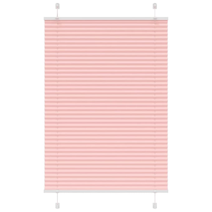 vidaXL - Plissé - rolgordijn - 95x100 - cm - stofbreedte - 94,4 - cm - polyester - roze