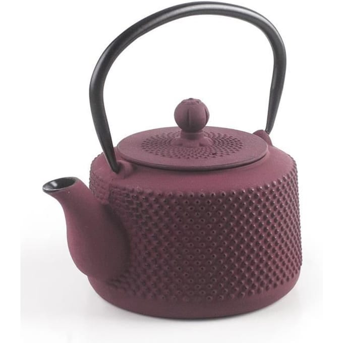 Théière - IBILI - Yunan - Fonte Émaillée - 800 ml - Couleur Vin Rouge rouge