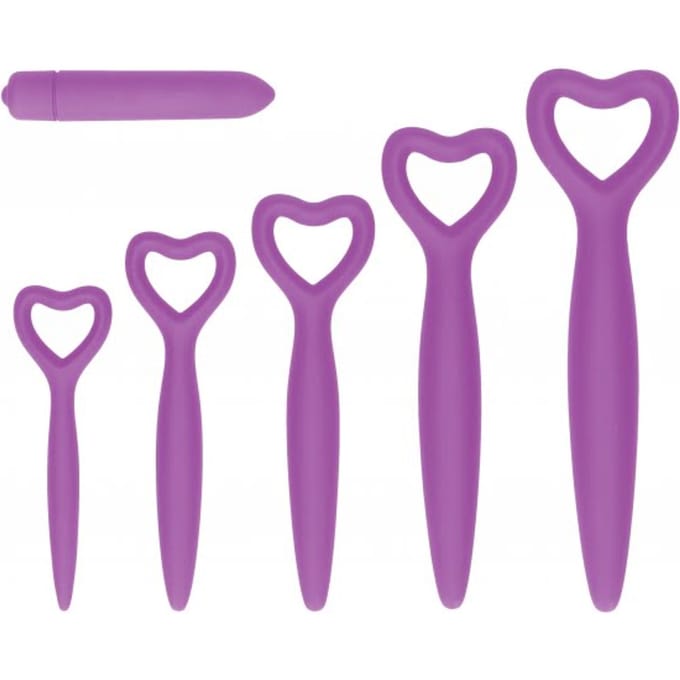 Hoogwaardige Siliconen vaginale dilatorset - Paars