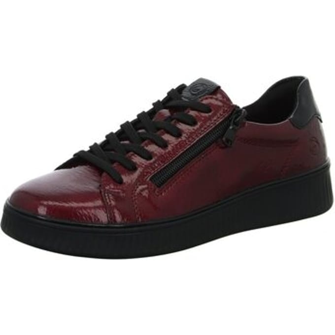 Remonte sneaker rood lak rits veters maat 36 uitneembare zool