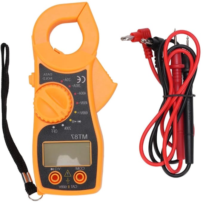 Digitale Tangmeter - Spanning Tester - Elektrisch Onderhoud - Groot LCD Scherm - 600V DC - Grijs