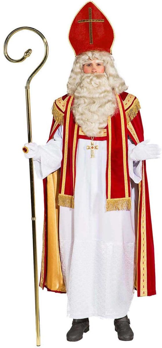 Haza Sinterklaasstaf luxe goudkleurig 190cm professioneel speelgoed.