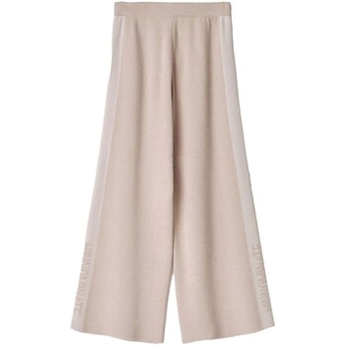 Broek Hinnominate In Maglia A Palazzo C/Bande In Contrasto