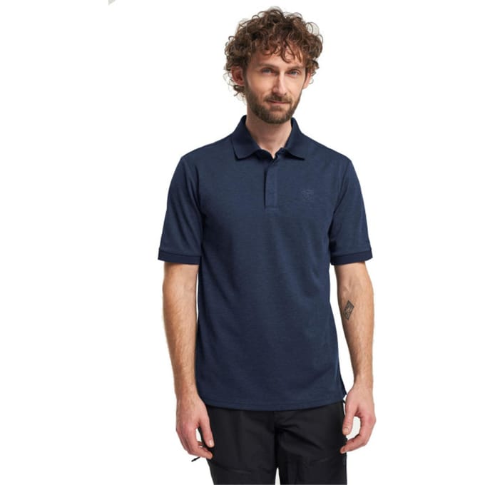 Tenson TXlite Melange Polo heren Donkerblauw 2XL