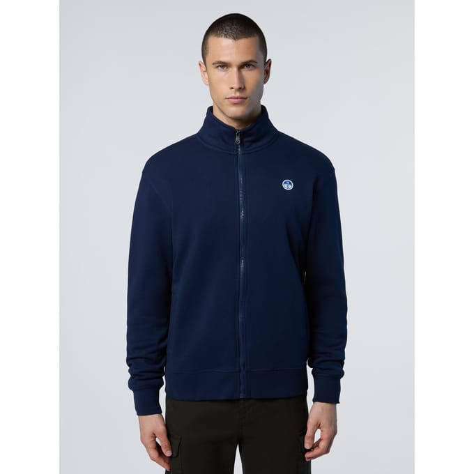 North Sails Sweatshirt Volledige ritssluiting met logopatch