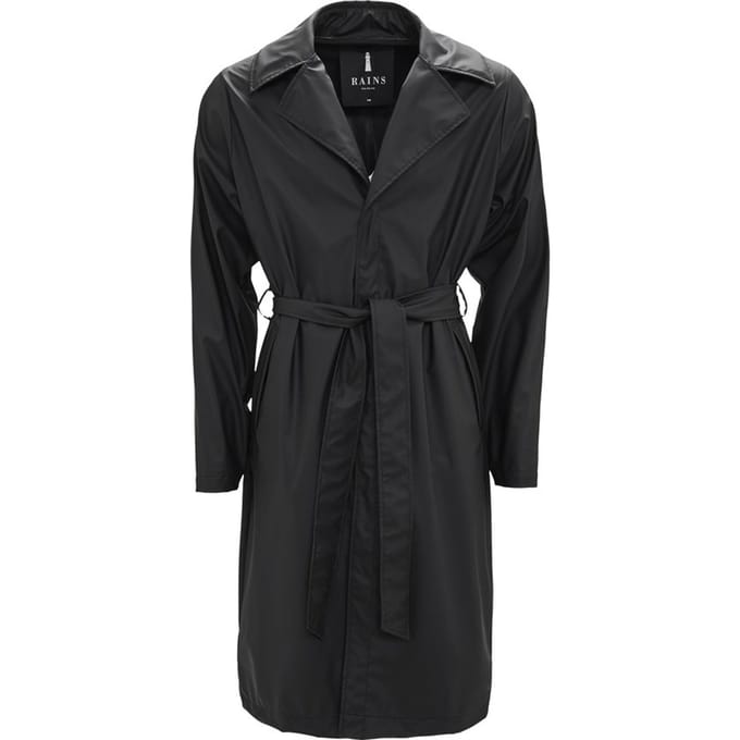 Rains Overcoat 1255 - Maat M/L - Jas Dames - Black
