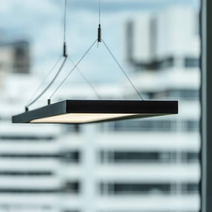 SLV Werklamp LED kantoor hanglamp, zwart