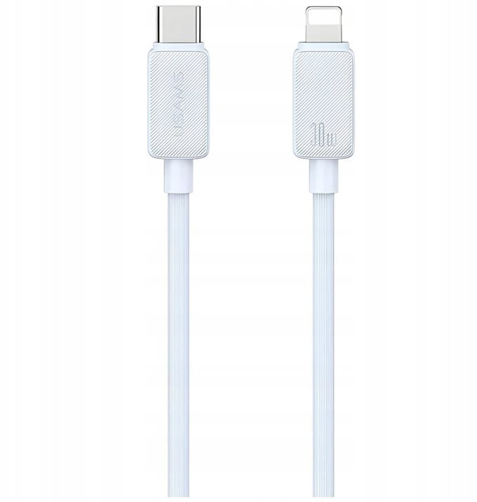USAMS KY Serie Kabel USB-C naar Lightning 30W 1m Wit