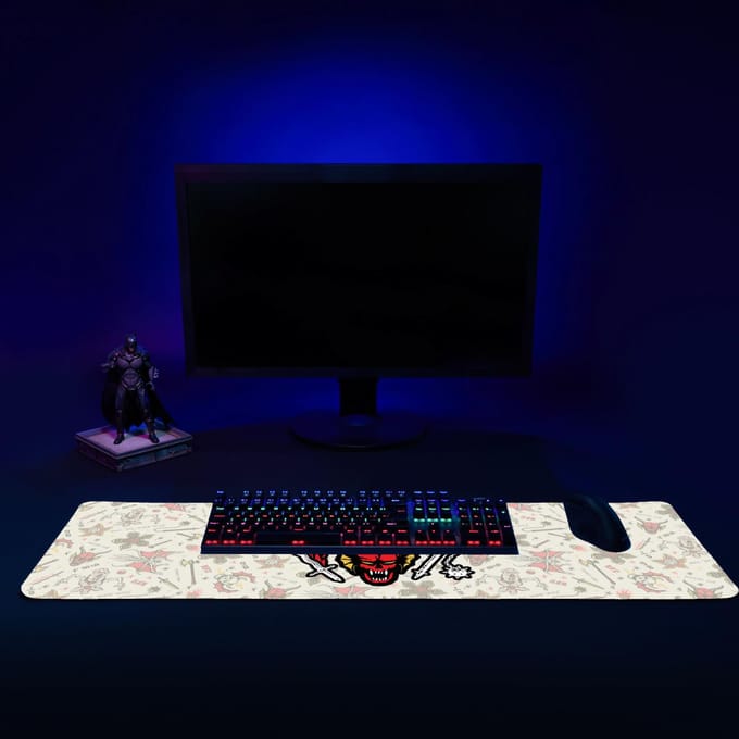 Stranger Things Hellfire Club Icons Gaming Mouse Mat - Medium