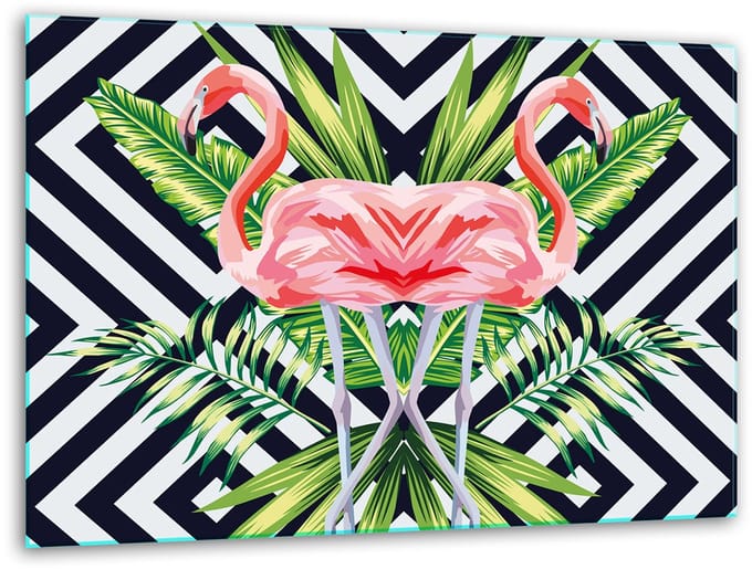 TMK ArtDeko - Snijplank - Glas - 40x30cm - Flaming