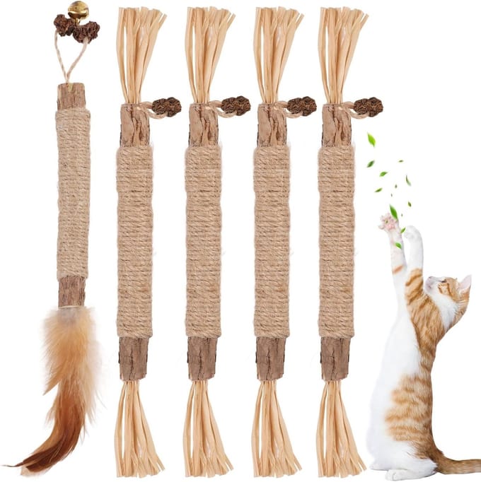 Solidchoice - Natuurlijke Kattenkruidsticks voor Kauwen en Spelen